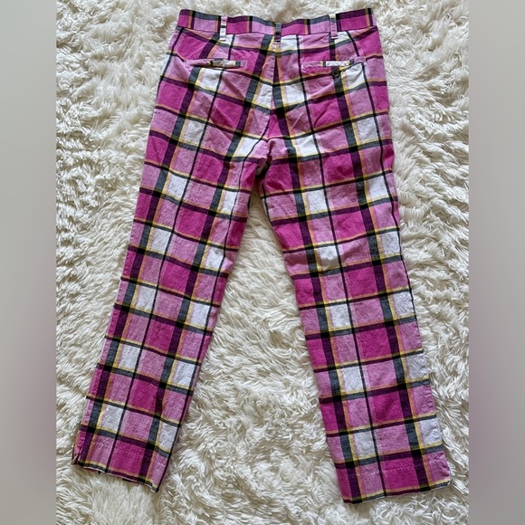 Loudmouth Golf Pants Pink Plaid Retro Preppy Grandpacore Outfit Men’s Medium - Picture 5 of 12